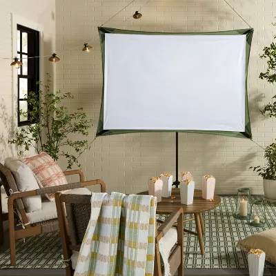 Tripod Manual Projector Screen Green - Image 4