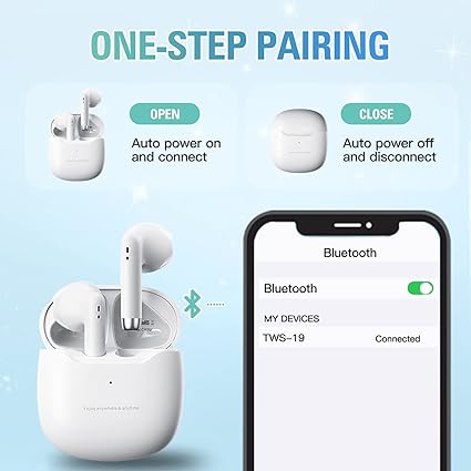 True Wireless Earbuds White Bluetooth - Image 5