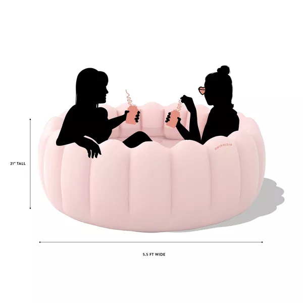 Tufted Pool Novelty Kiddie Pool - Blush: PVC Inflatable - Image 2