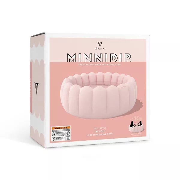Tufted Pool Novelty Kiddie Pool - Blush: PVC Inflatable - Image 4