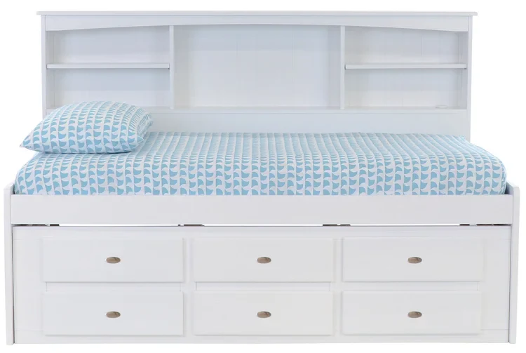 Twin Bookcase Daybed in White - Image 2