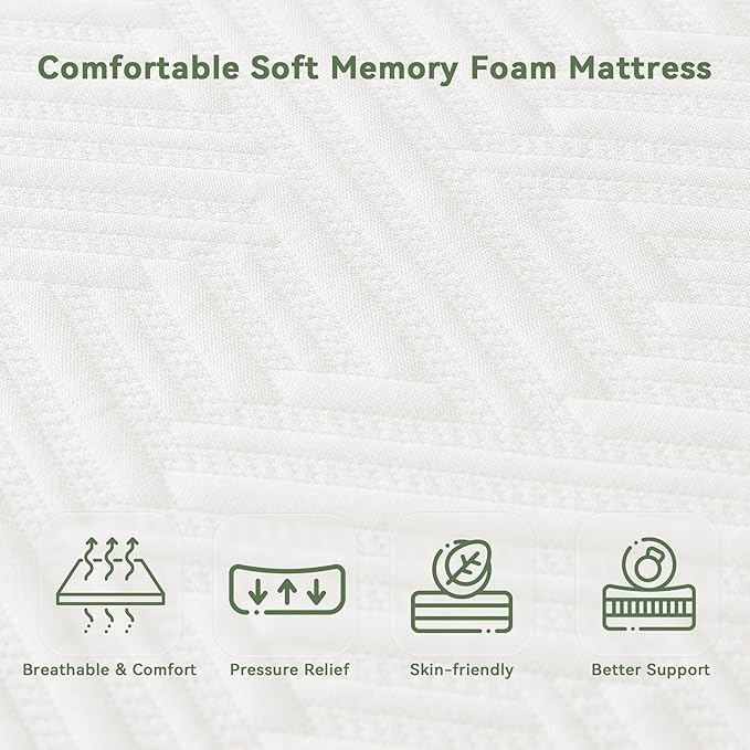 Twin Mattress Memory Foam 10" - Image 3