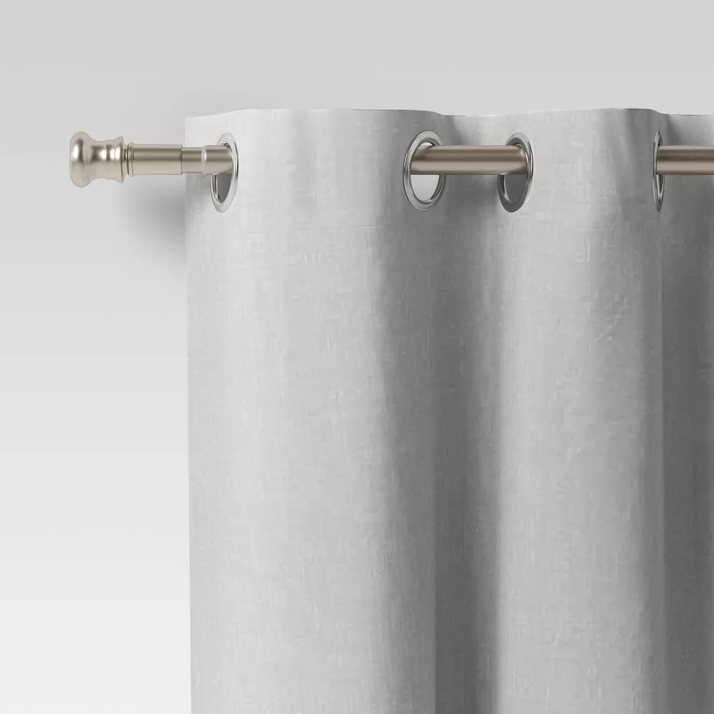 Twist and Shout Easy Install Curtain Rod Brushed Nickel - Image 3