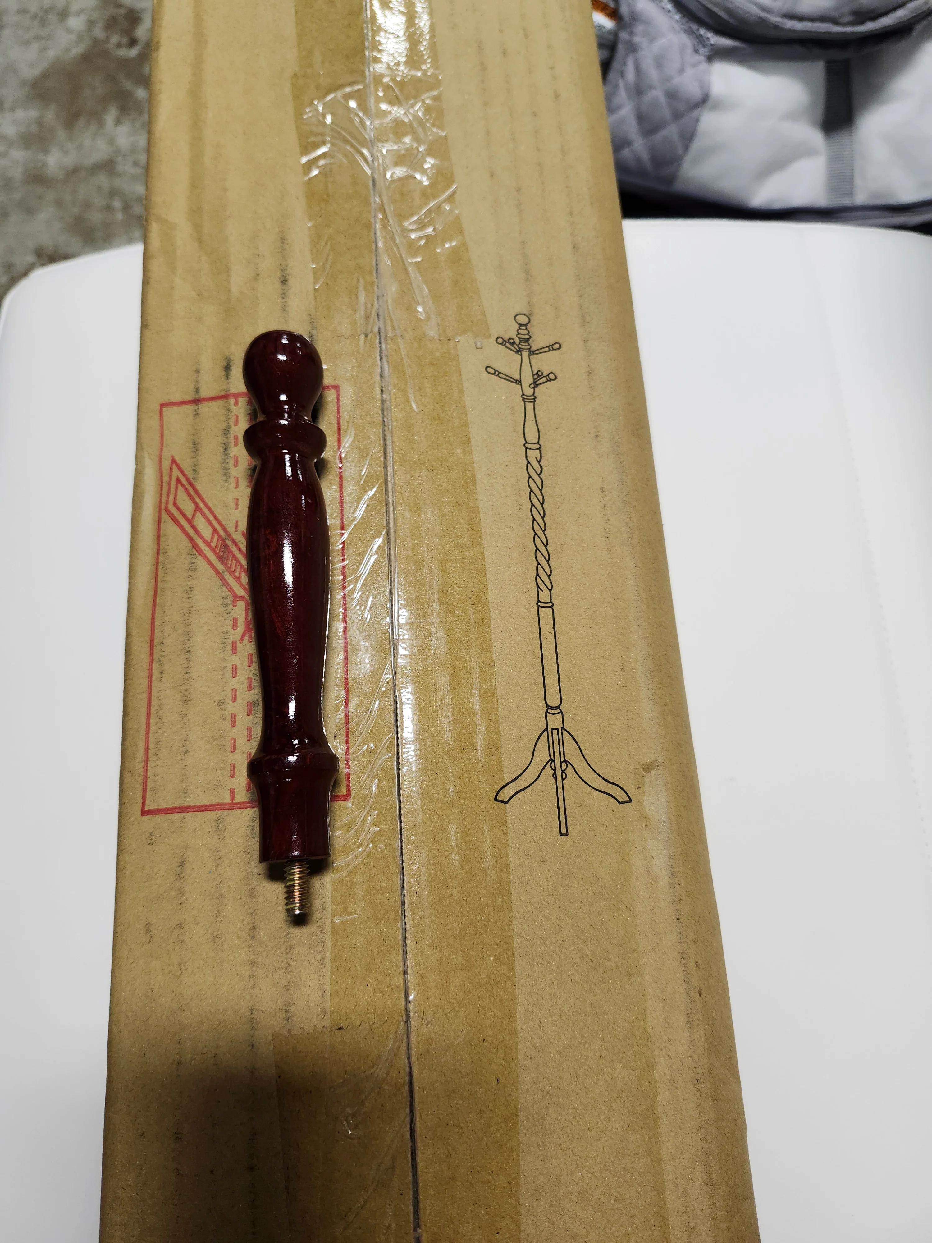 Twist Coat Rack Cherry Wood - Image 5