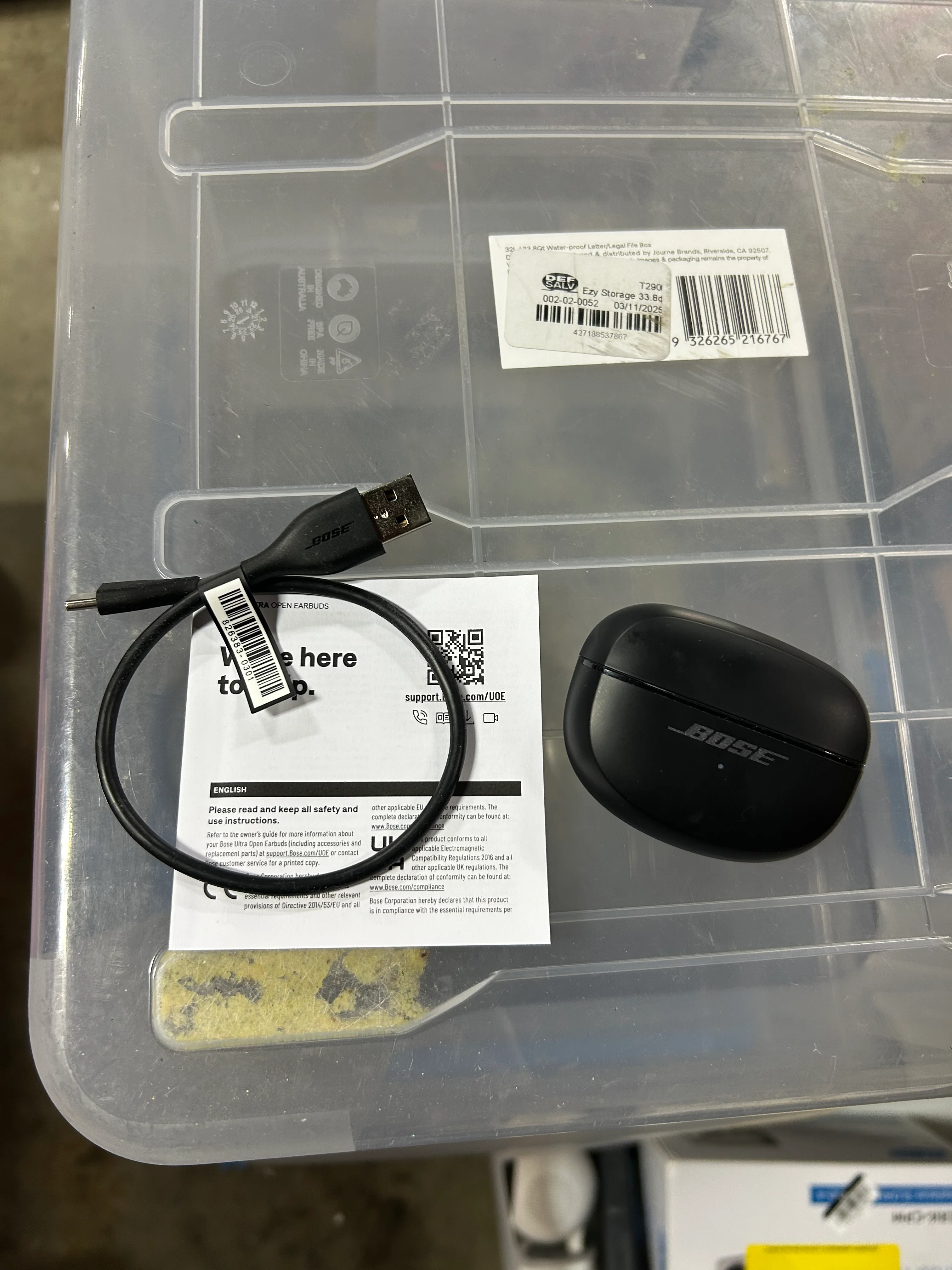 Ultra Open-Ear True Wireless Bluetooth Open Earbuds - Black - Image 7
