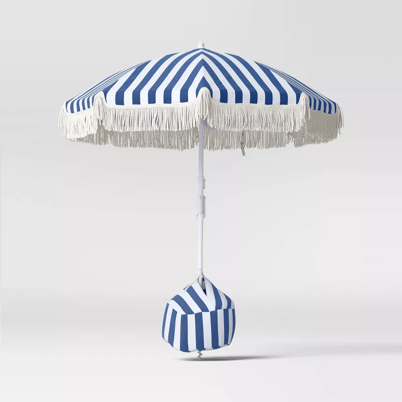Umbrella Navy Stripe