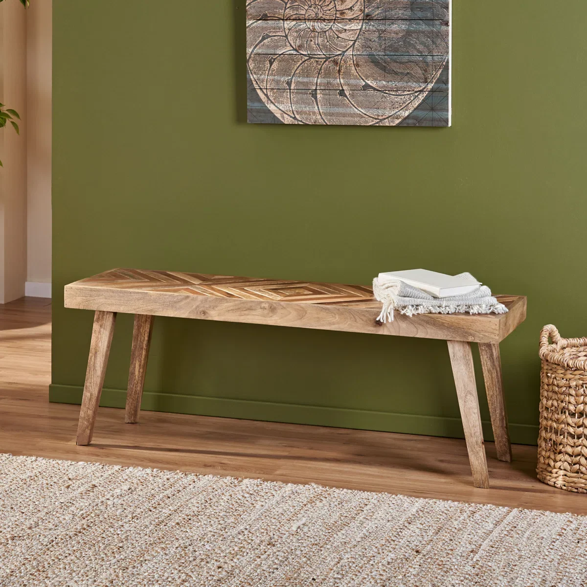 Union Rustic Bench - Natural SHOWROOM ITEM