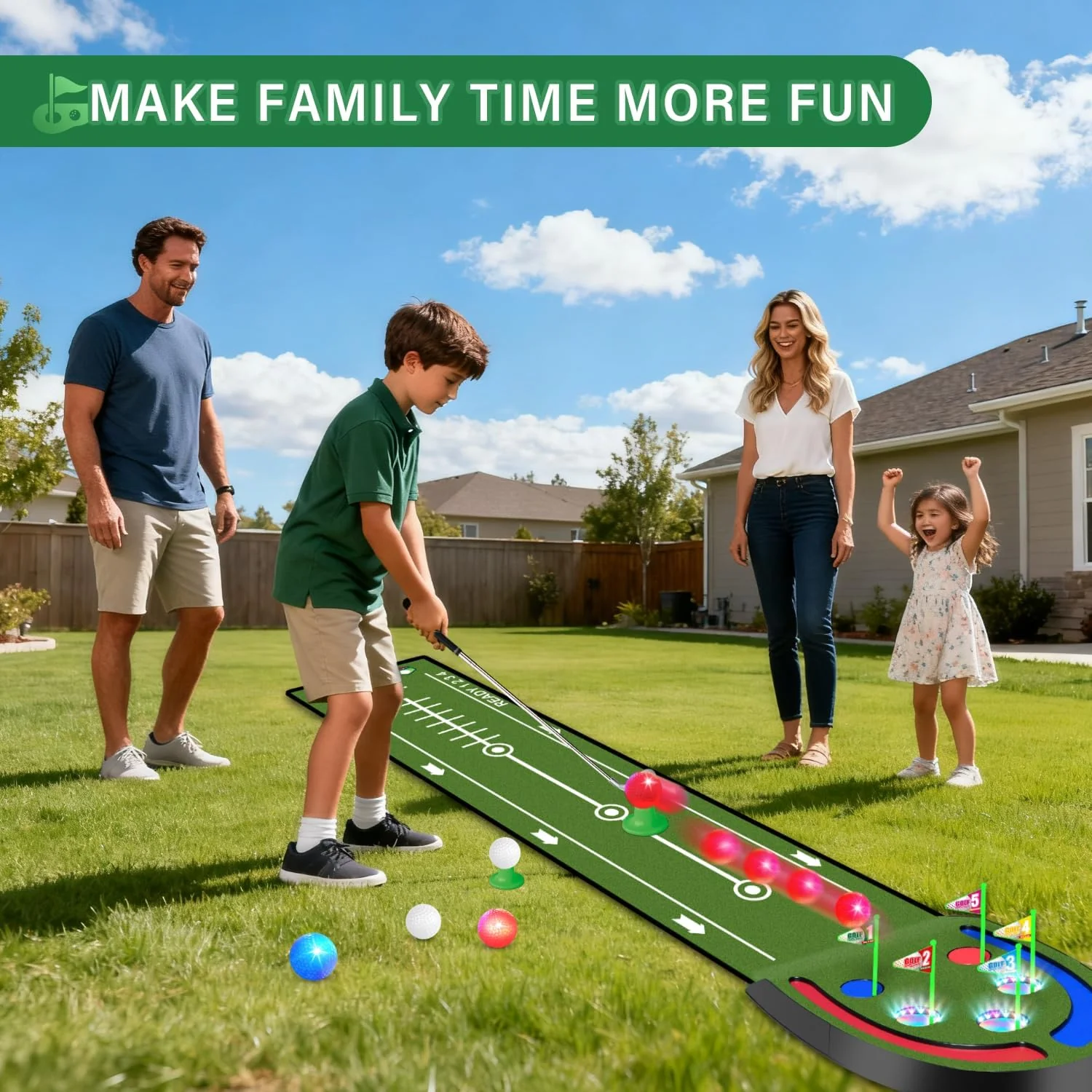 Upgraded Golf Putting Mat Indoor for kids - Image 2