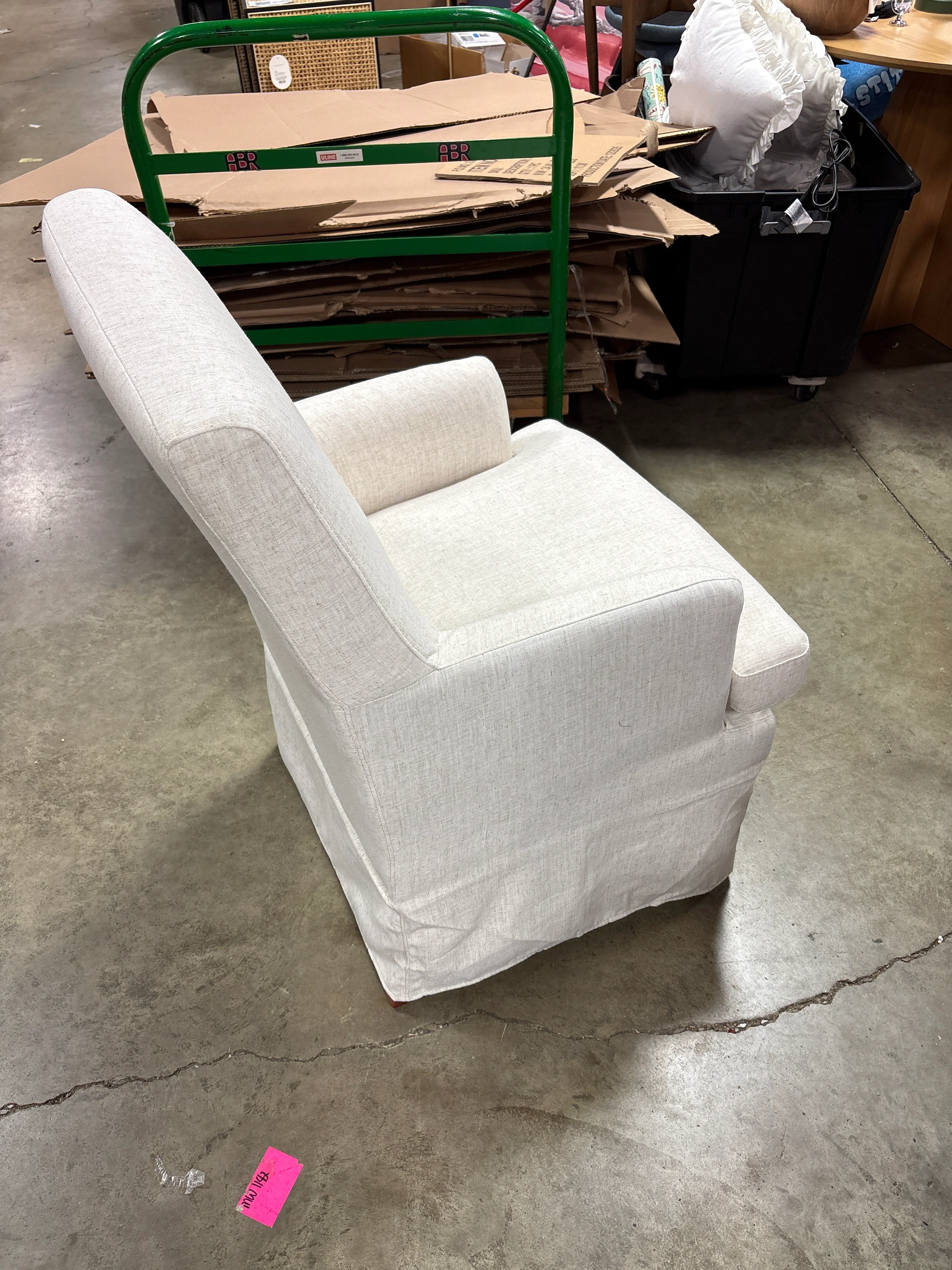 Upholstered Dining Chair Cream - Threshold™ designed with Studio McGee SHOWROOM ITEM - Image 3
