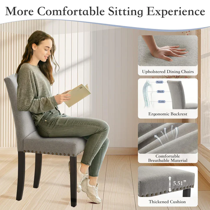 Upholstered Dining Chair - Image 4