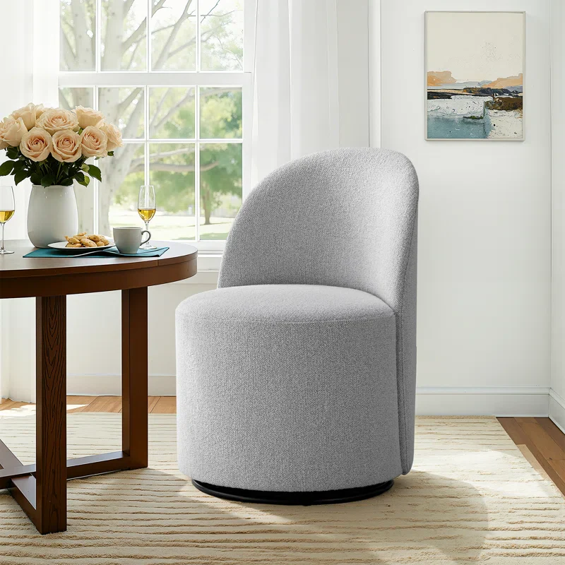 Upholstered Fully Assembled Swivel Dining Chair SHOWROOM ITEM