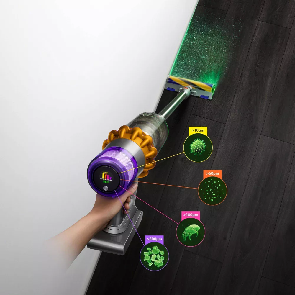 Detect Cordless Stick Vacuum Yellow - Image 4