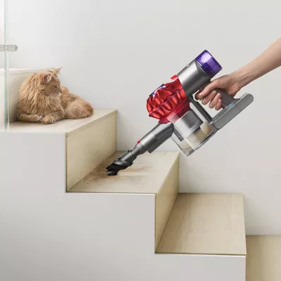 Origin Cordless Stick Vacuum: Multi-Surface, Cyclonic Action, Bagless, 40 Min Run Time, Lithium Ion Battery, Red - Image 4