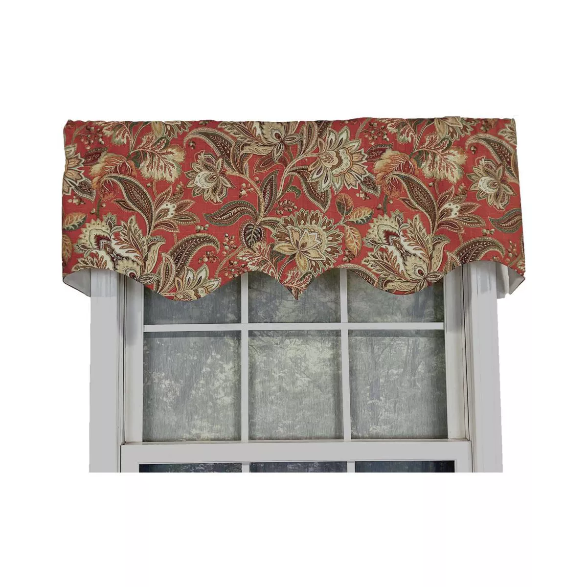 Valdosta Cotton Floral Swag Window Valance - Image 2