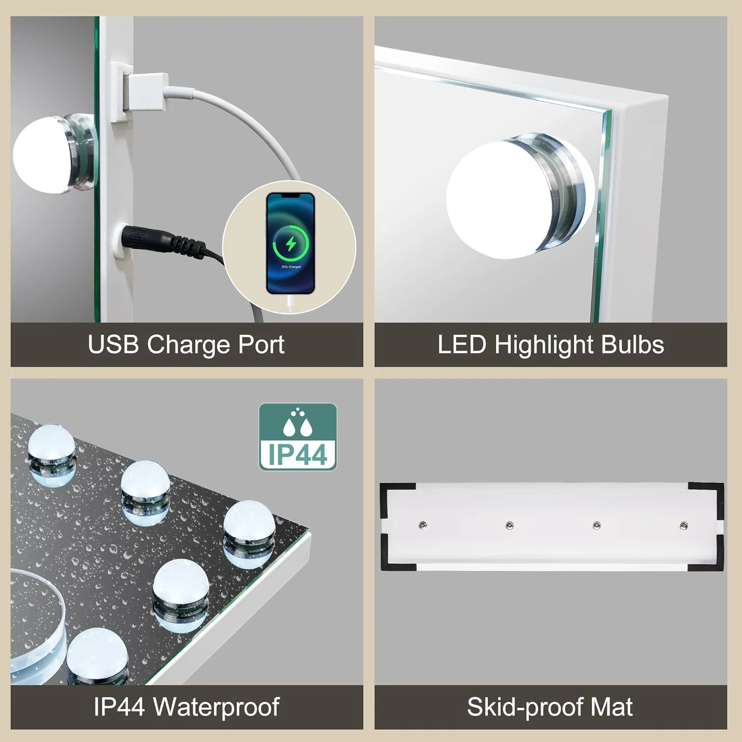 Vanity Mirror with Lights - Image 5