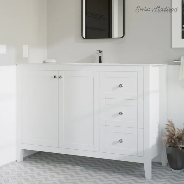 Vanity Sink Top in Glossy White - Image 5