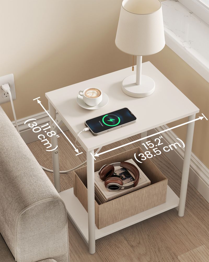 1-Piece End Table with Charging Station - Image 4