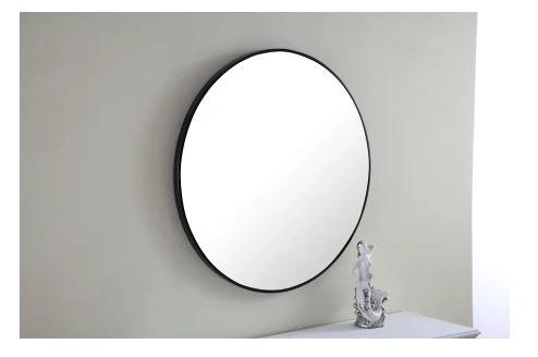 Vatinius Traditional Circular Framed Bathroom Wall Mirror, - Image 3