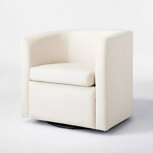 Vernon Upholstered Barrel Swivel Accent Chair - Threshold™ - SHOWROOM ITEM