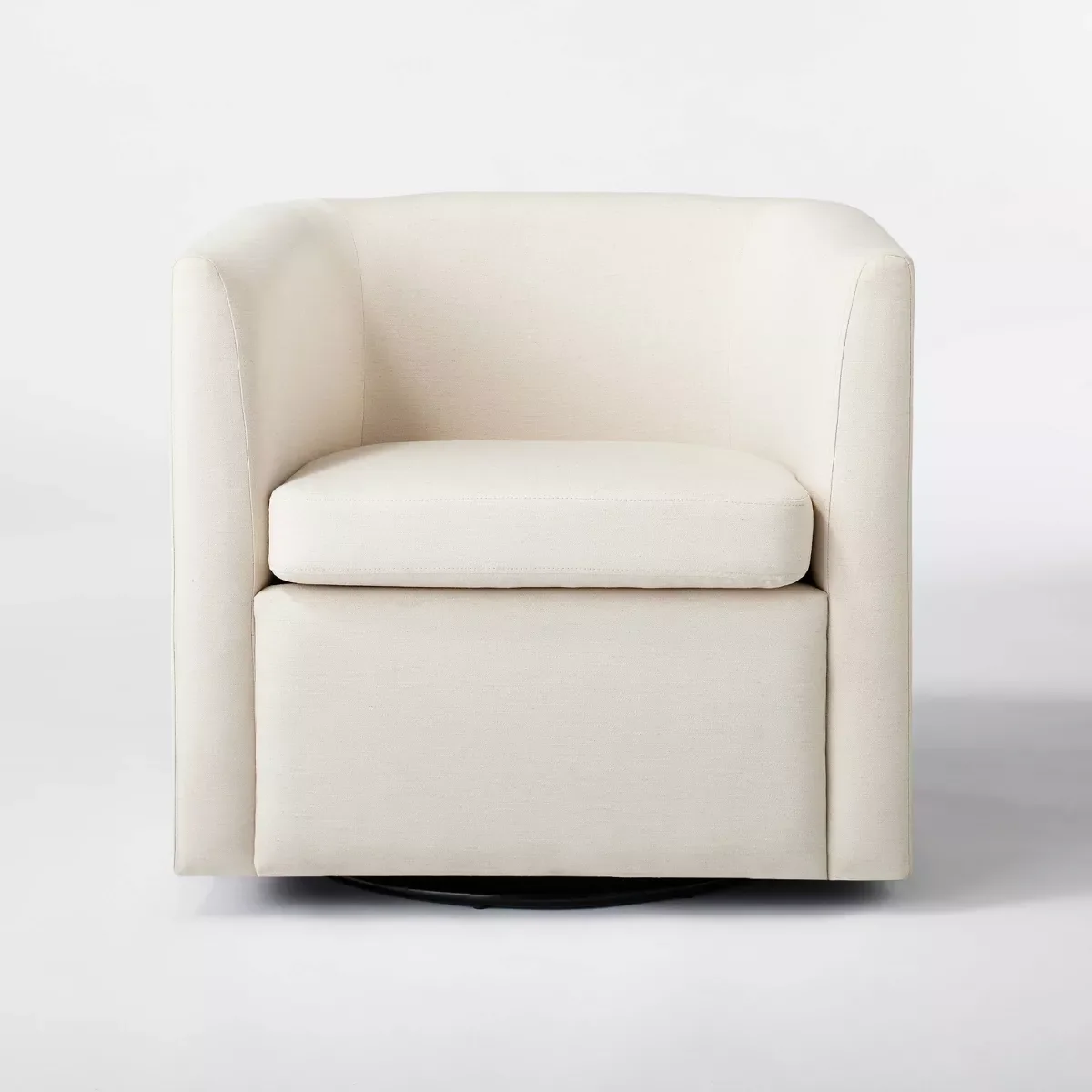 Vernon Upholstered Barrel Swivel Accent Chair - Threshold - SHOWROOM ITEM