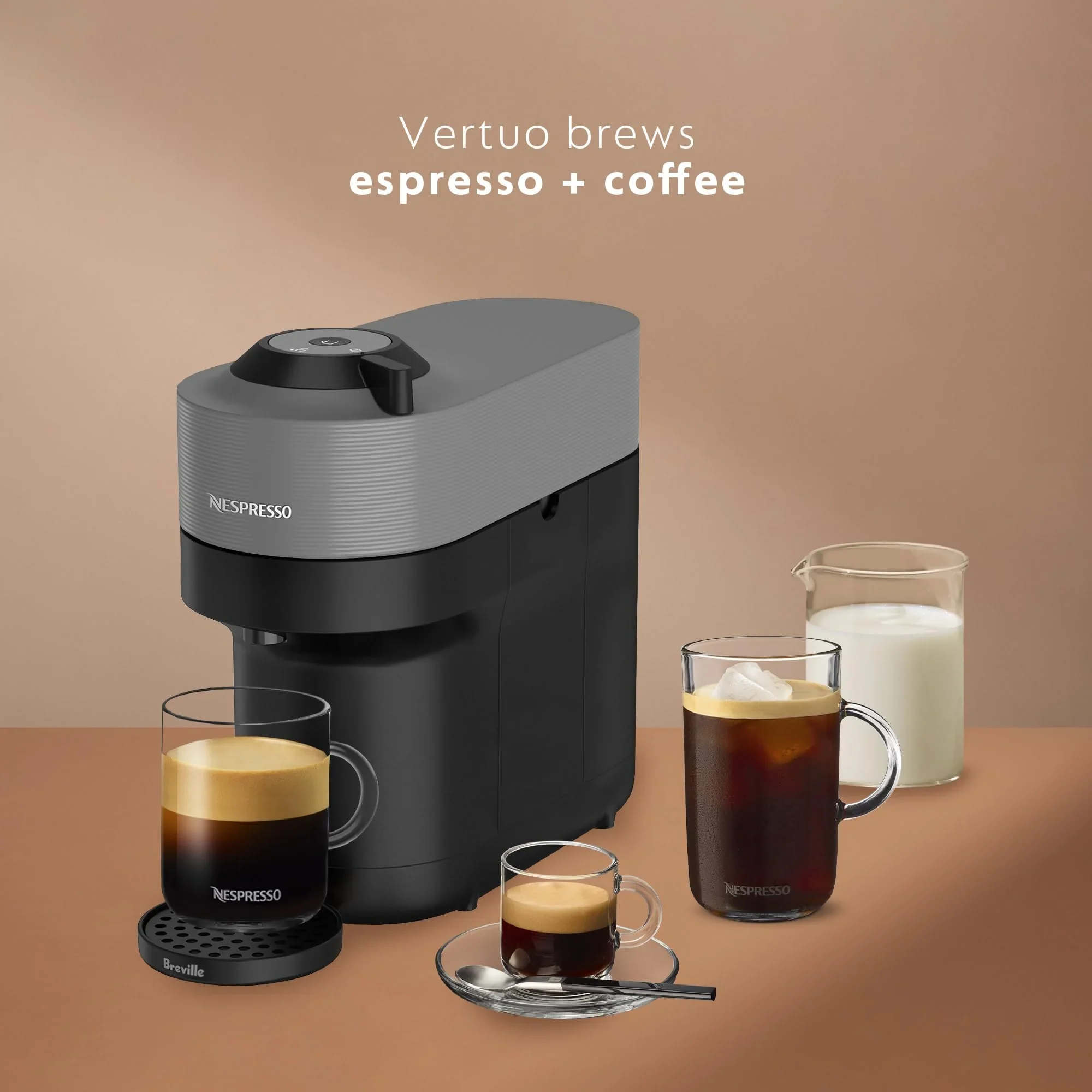 Vertuo Pop+ Coffee Maker and Espresso Machine - Gray - Image 3