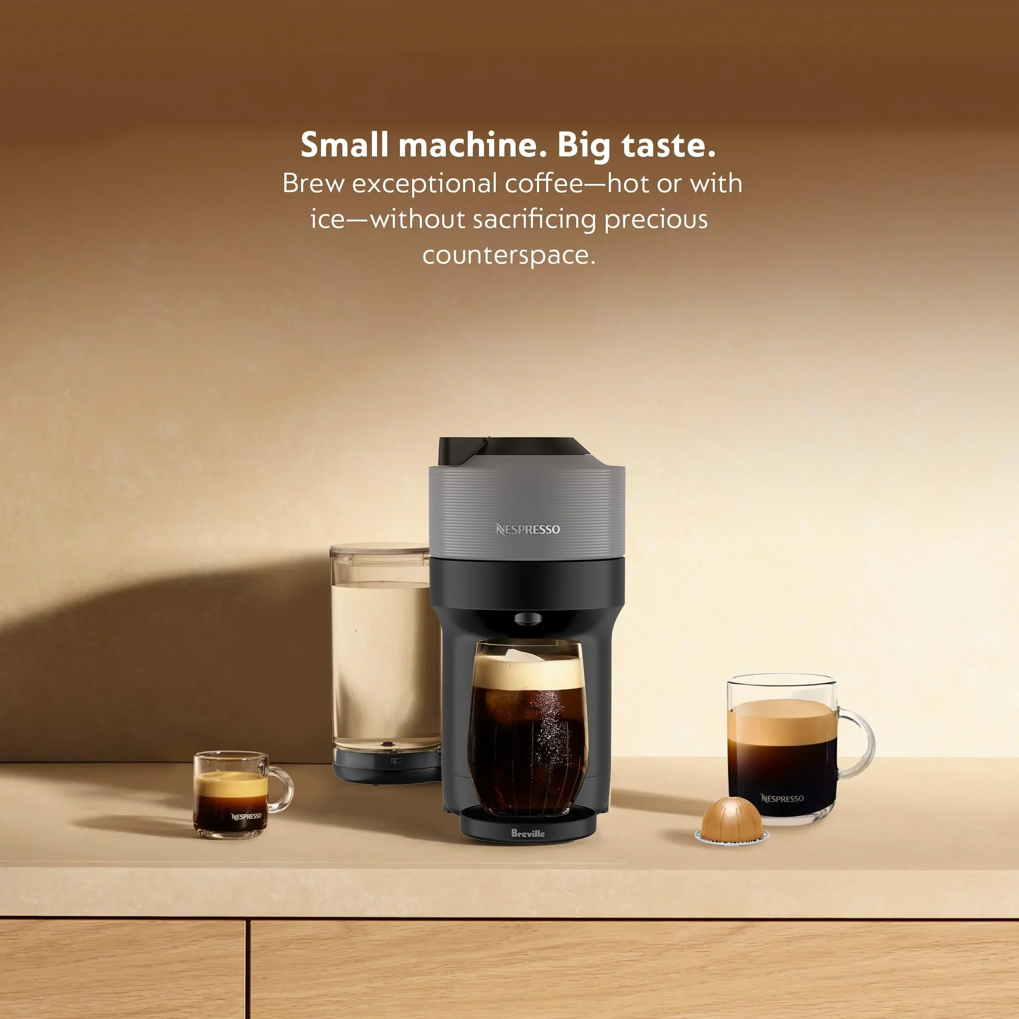 Vertuo Pop+ Coffee Maker and Espresso Machine - Gray - Image 4