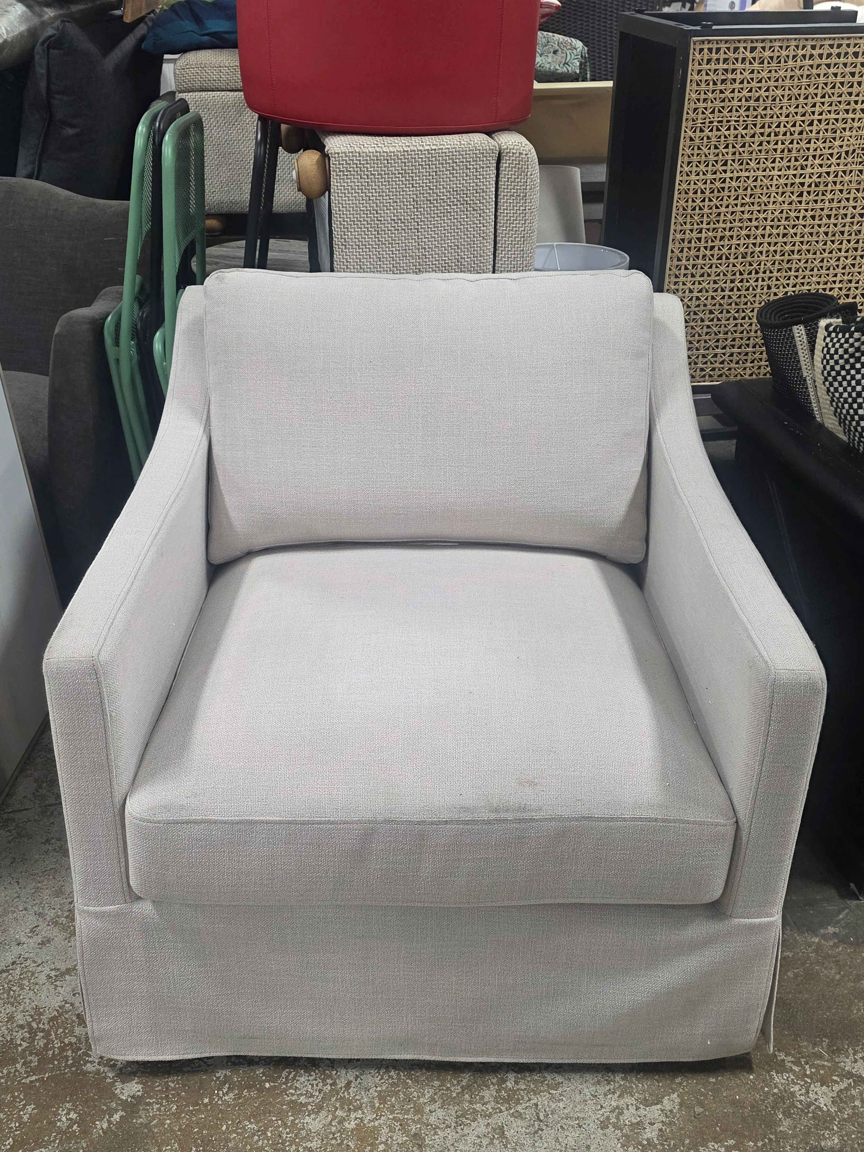 Vivian Park Upholstered Swivel Chair - Threshold™ - SHOWROOM ITEM - Image 2