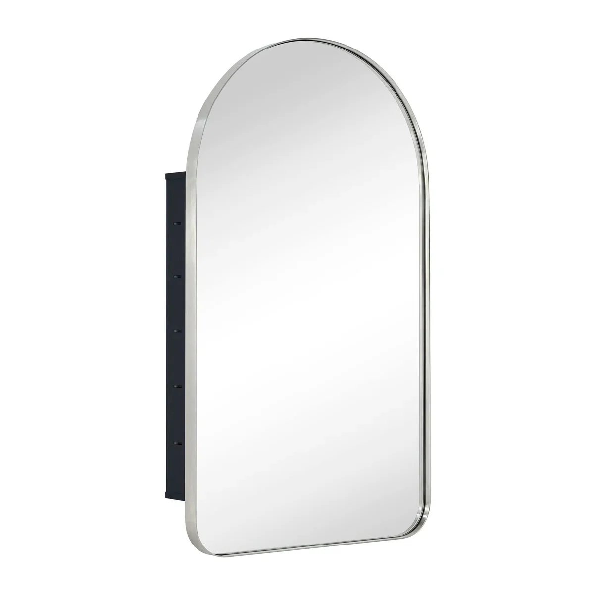 W H Recessed Framed Medicine Cabinet with Mirror and 2 Adjustable Shelves - Image 2