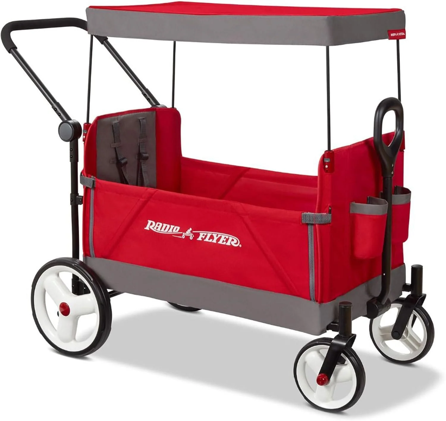 Wagon for Kids, Baby Stroller, Rolling Cart, Convertible Stroller Wagon,