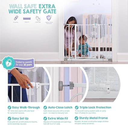 Wall Safe Extra Wide Safety Gate - Image 2