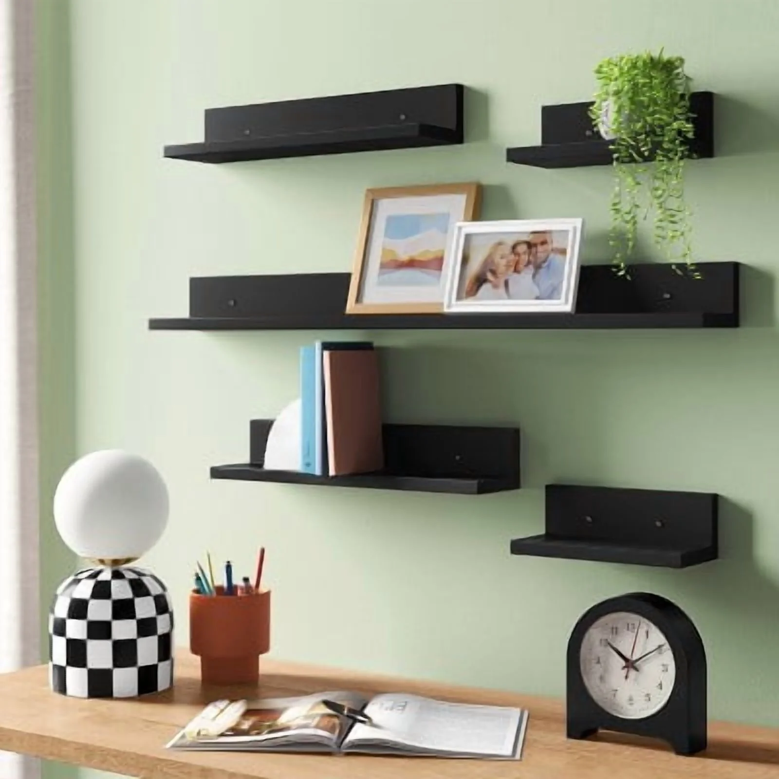 5pk Wall Shelf Picture Ledge - Image 4