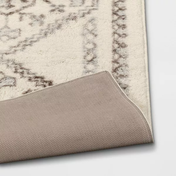 Washable Distressed Persian Accent Rug Cream 2'x7' Runner - Image 2