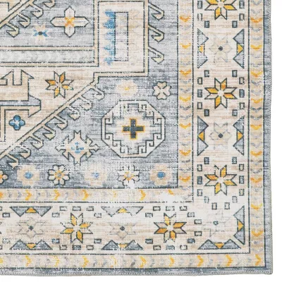 Washable Parson Rug Gray/Beige - 2'x3' - Image 2
