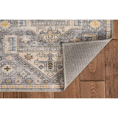 Washable Parson Rug Gray/Beige - 2'x3' - Image 5