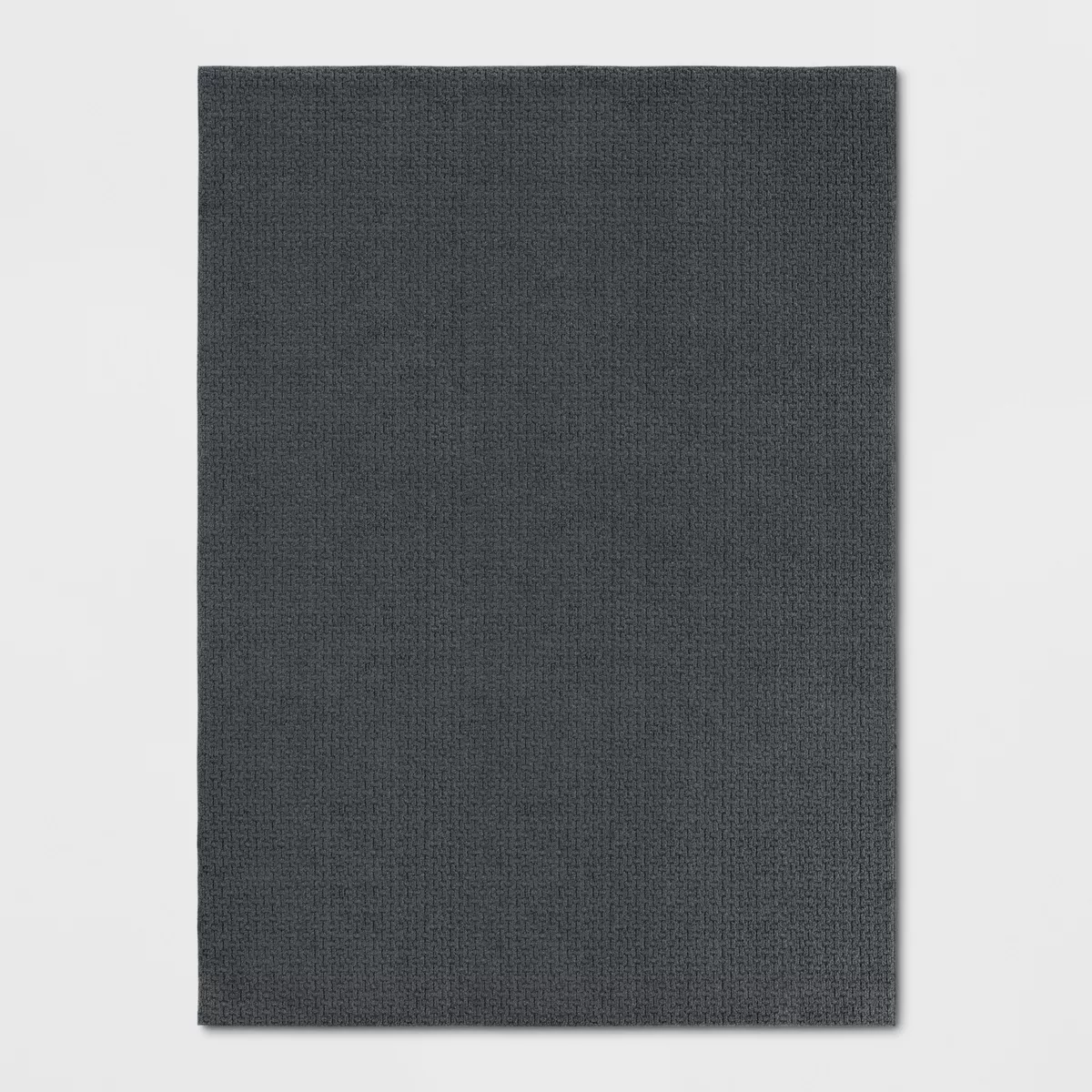 Washable Solid Machine Tufted Rug 7'x10'