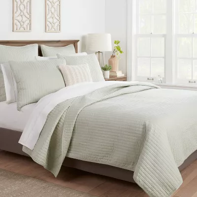 Washed Cotton Sateen Quilt - King - Image 2