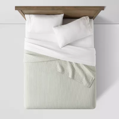 Washed Cotton Sateen Quilt - King - Image 4