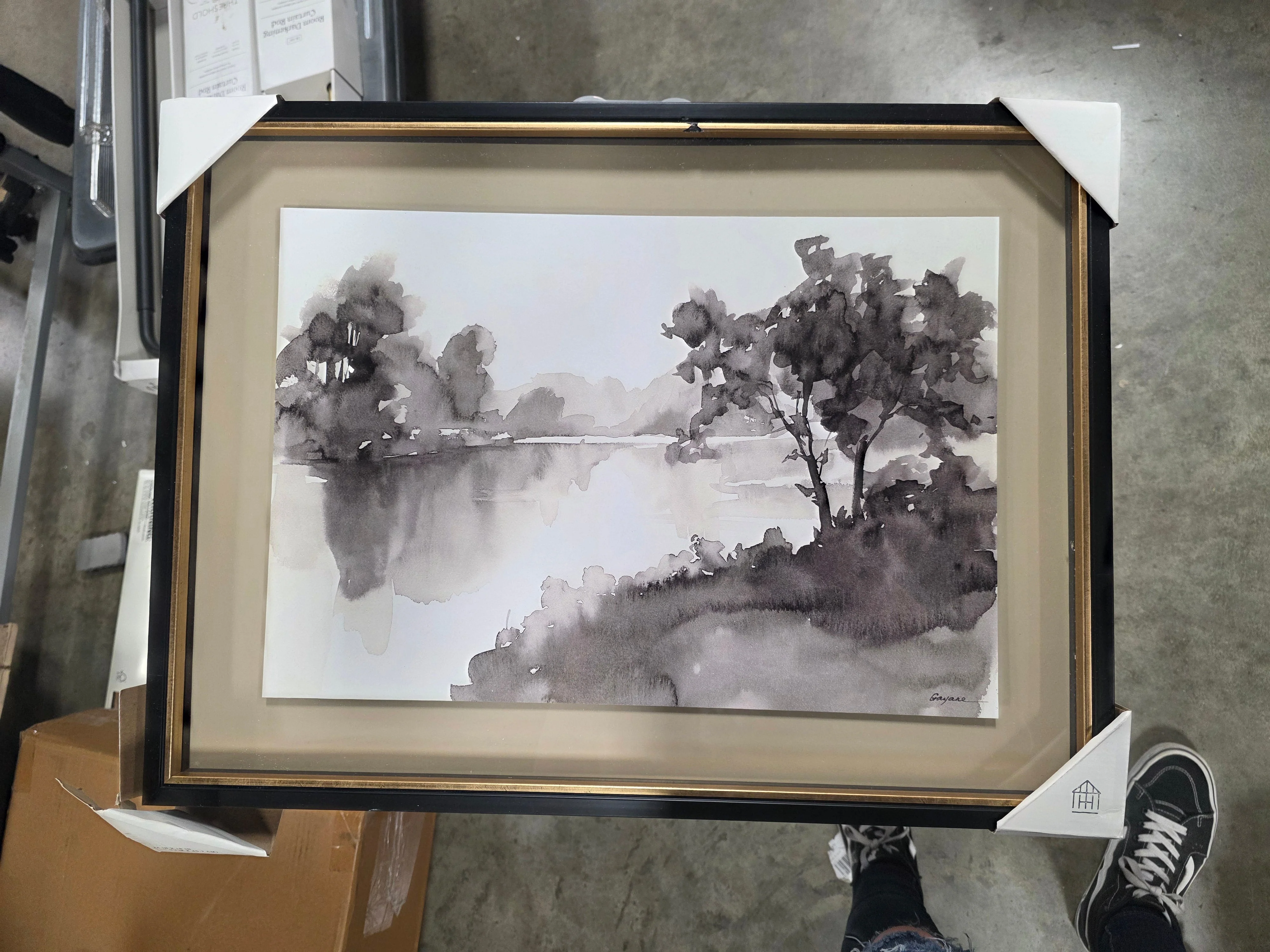 Washed Stream Framed Wall Art - Image 5