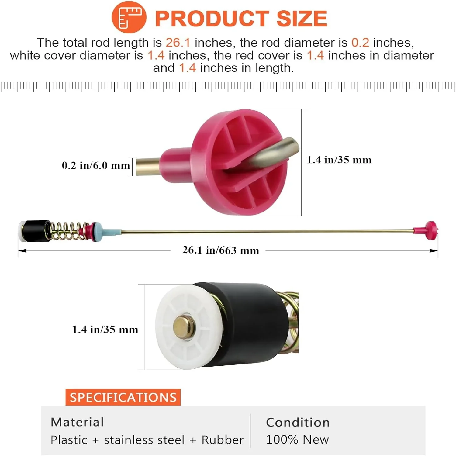 Washer Machine Suspension Rods Fit for Samsung Washing Machine - Image 2
