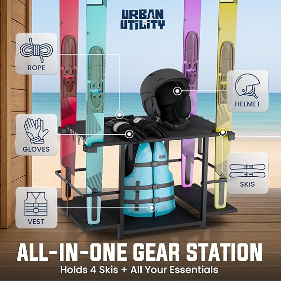 Water Ski Storage Rack Freestanding Organizer - Image 4