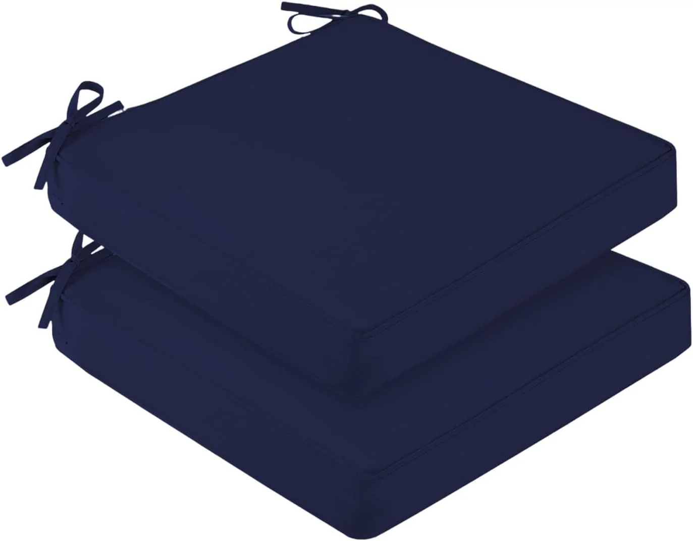 Waterproof Outdoor Chair Cushions Set of 2 Patio Chair Cushion, Navy