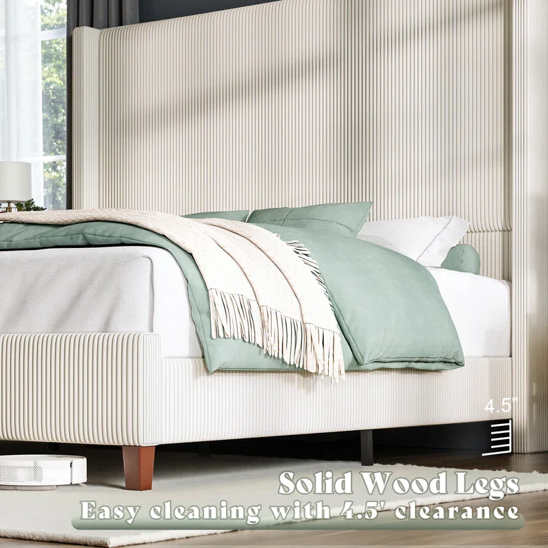 Wauseon Upholstered Wingback HEADBOARD ONLY - Image 2