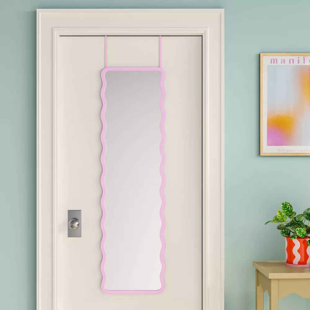Wavy Over The Door Mirror - Image 3