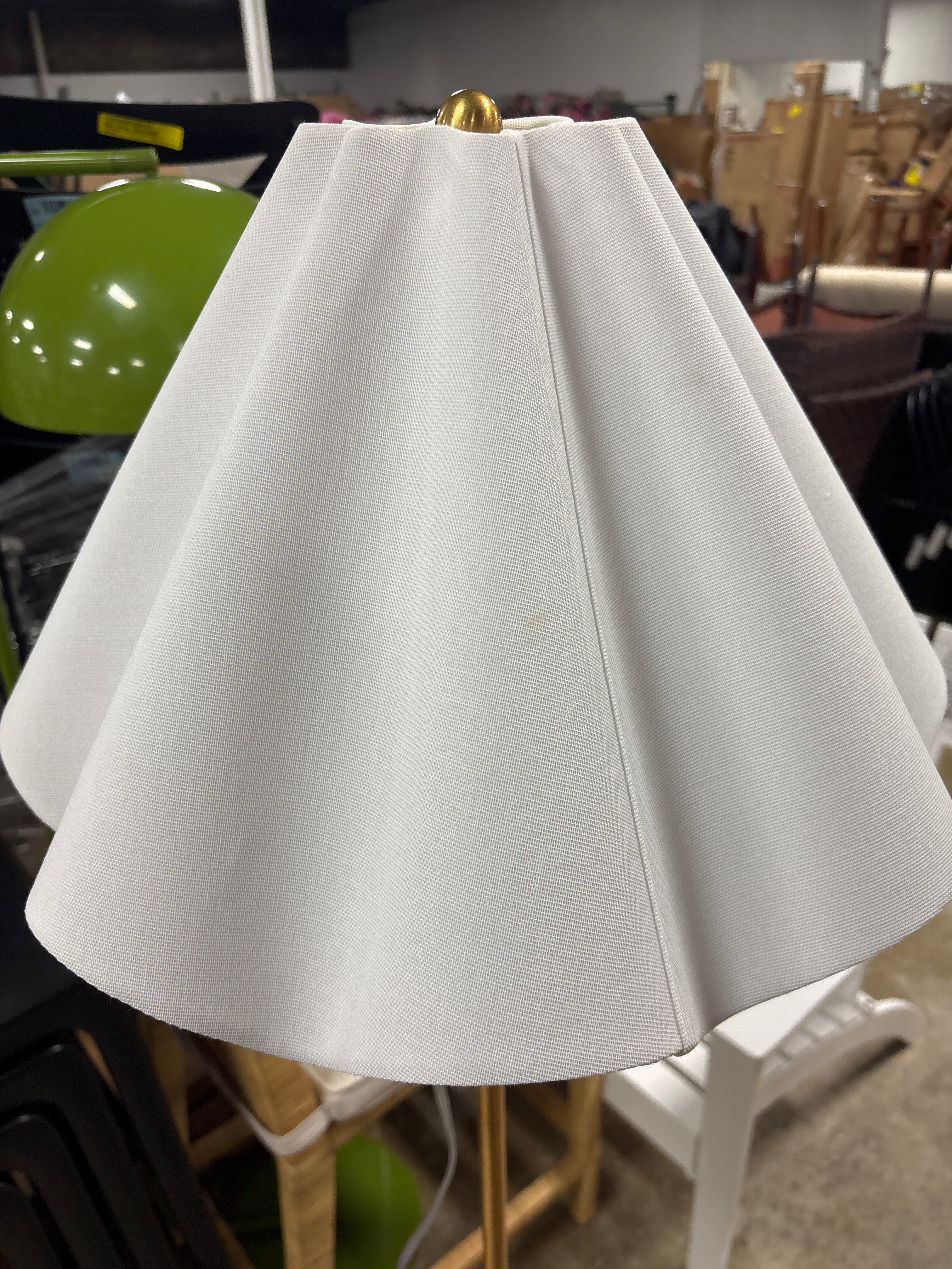 Wavy Shade Collection with Ceramic Base Floor Lamp SHOWROOM ITEM - Image 3