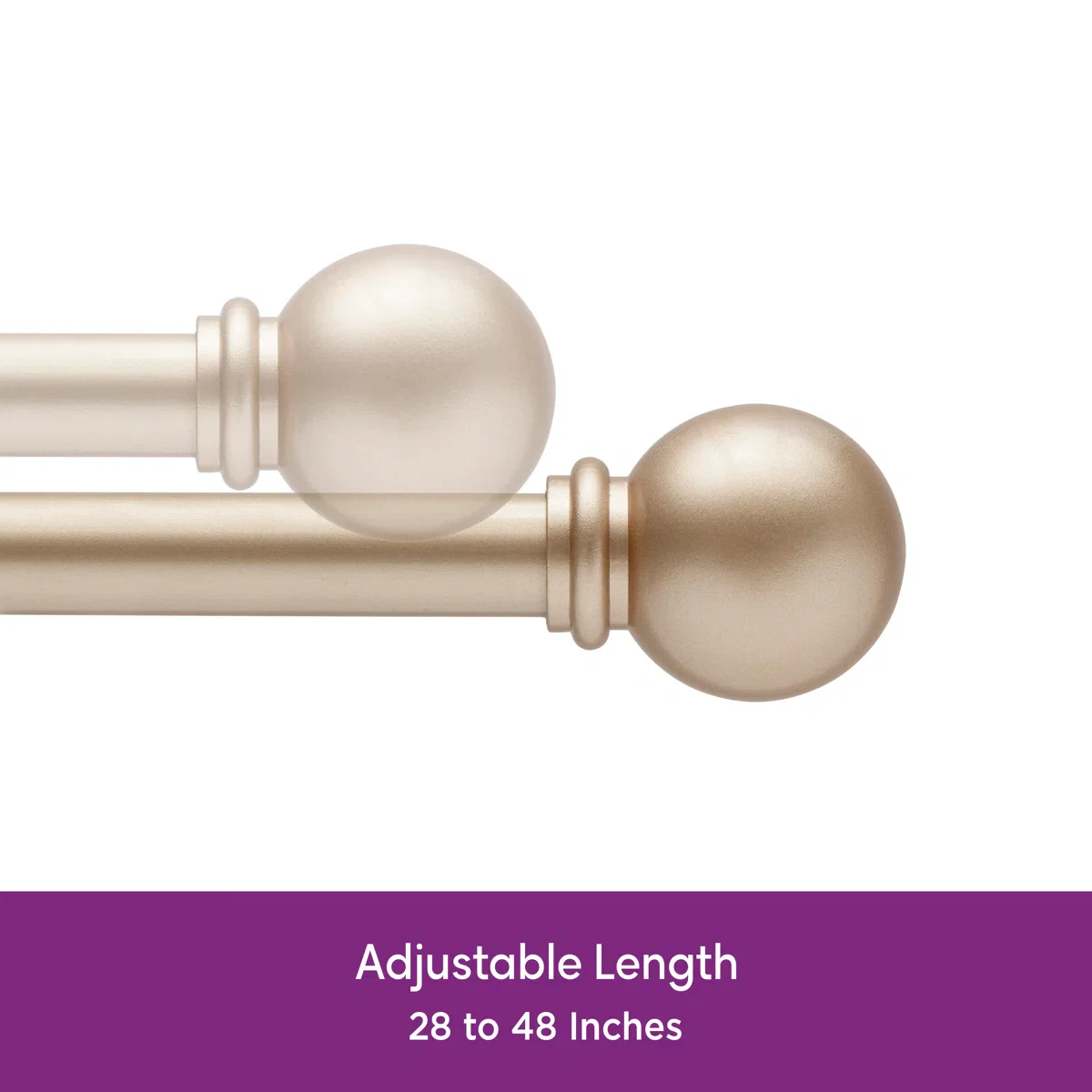 Wayfair Basics Ball End Single Curtain Rod - Image 2