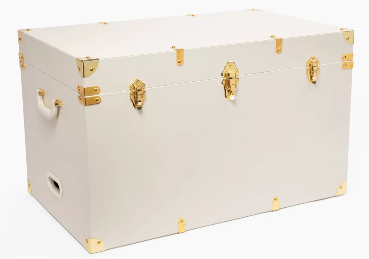 West Emory Storage Trunk Ivory SHOWROOM ITEM
