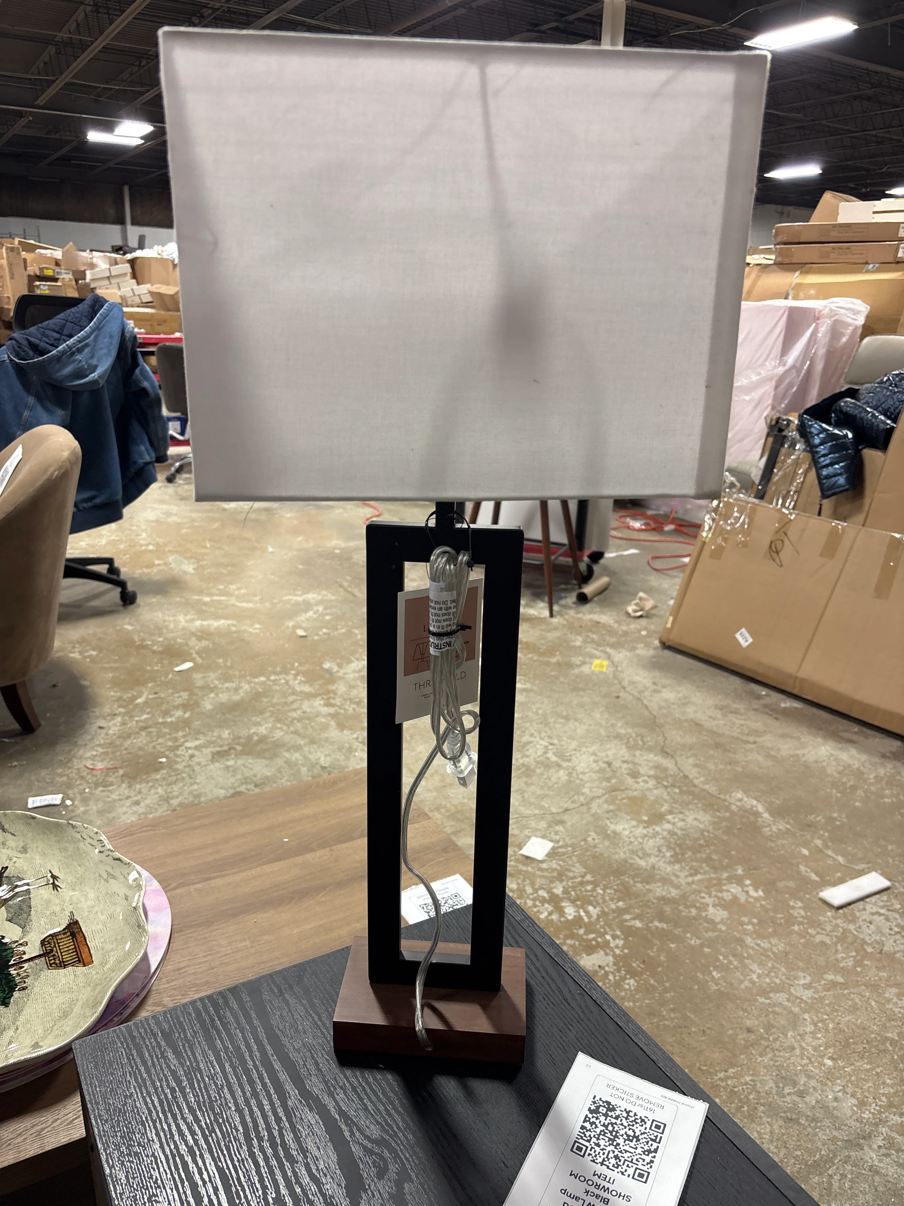 Weston Modern Assembled Window Lamp Black SHOWROOM ITEM - Image 3