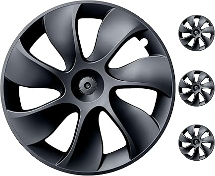 Wheel Covers for Tesla Model Y Matte Black