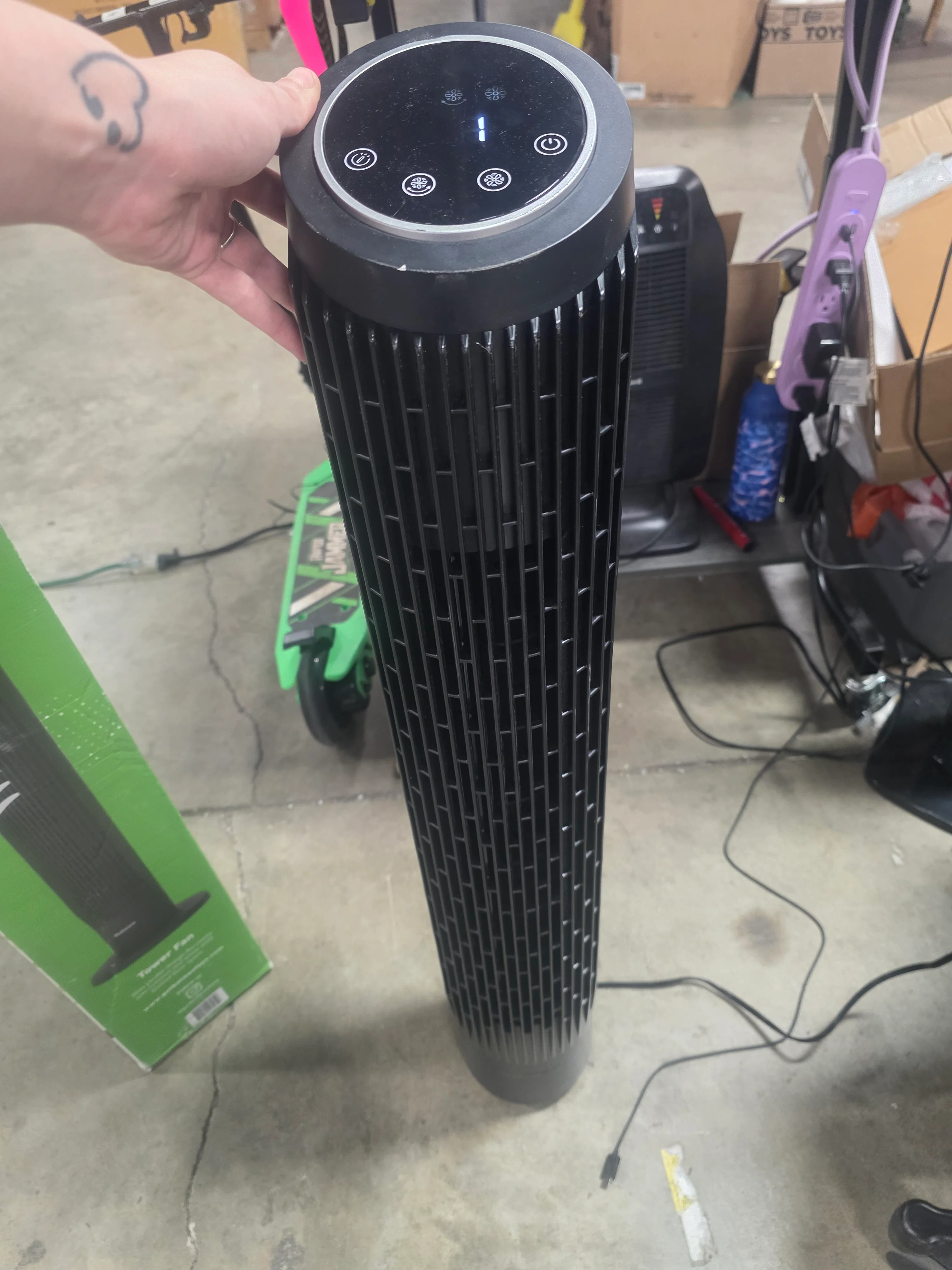 Whisper Force Tower Oscillating Fan with Clean Breeze - Image 6