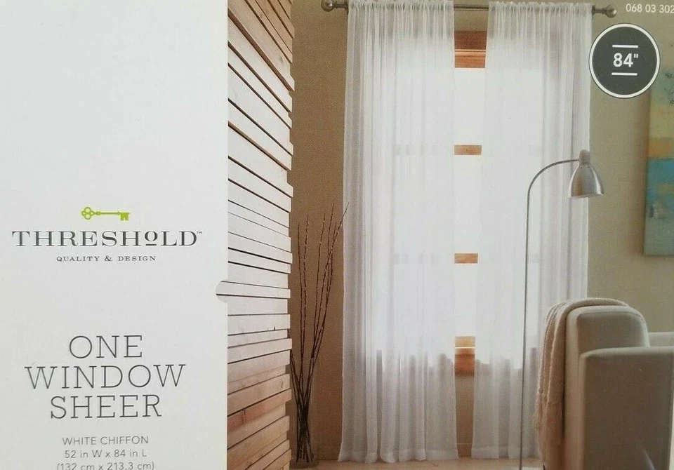 White Chiffon Sheer Panel - Image 2